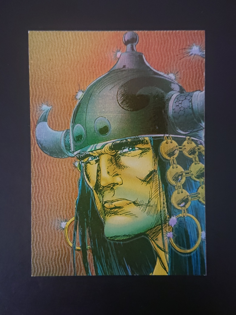 1995 Comic Images - Chromium Conan III - M5 Horned Helmet - Magnachrome Card